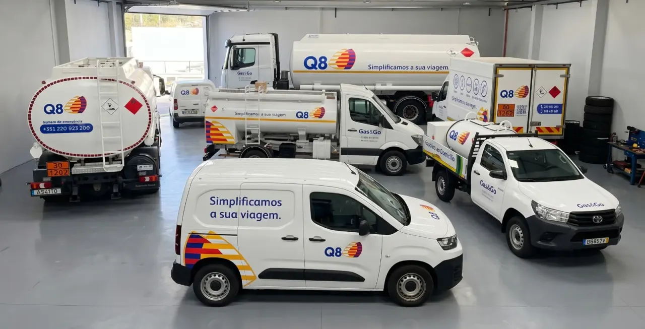 Q8 Gas&Go — frota e comunicação